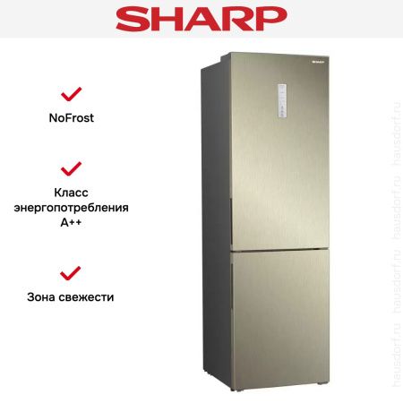 Двухкамерный холодильник Sharp SJB350XSCH купить за 50&nbsp;990.40 ₽ в Москве с доставкой по РФ