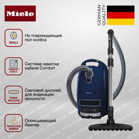 Пылесос Miele Complete C3 Parquet Marine Blue купить за 54&nbsp;000 ₽ в Москве с доставкой по РФ