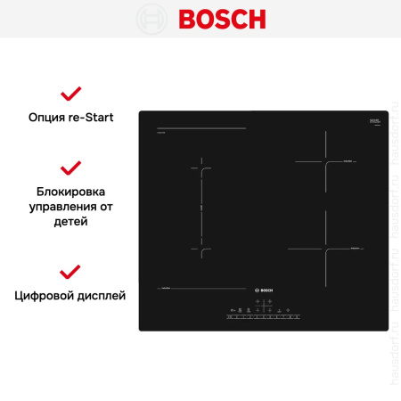 Индукционная варочная панель Bosch PVS611FB5E купить за 90&nbsp;000.60 ₽ в Москве с доставкой по РФ