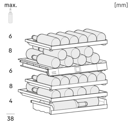 Встраиваемый винный шкаф Liebherr UWpri 3762 Vinidor Selection купить за 320&nbsp;000.14 ₽ в Москве с доставкой по РФ