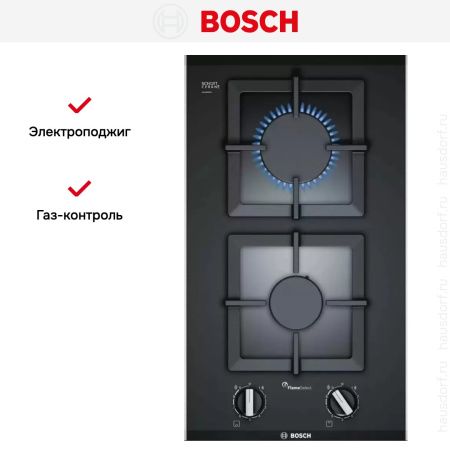 Газовая варочная панель Bosch PSB3A6B20 купить за 82&nbsp;485.42 ₽ в Москве с доставкой по РФ