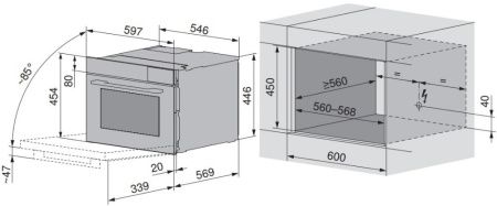 Встраиваемый паровой шкаф V-ZUG Steamer V4000 45 S4T-23026 купить за 439&nbsp;990.17 ₽ в Москве с доставкой по РФ