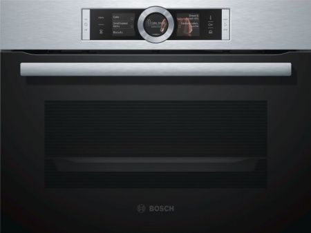 Компактный паровой духовой шкаф Bosch CSG 636 BS3 - купить онлайн, цена 180 000.46 ₽, стоимость доставки по МСК и РФ от 300 рублей, заказать сейчас! Компактный паровой духовой шкаф Bosch CSG 636 BS3 купить за 180 000.46 ₽ в Москве с доставкой по РФ