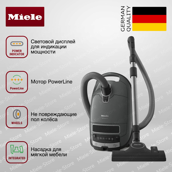 Пылесос Miele Complete C3 Active Parquet PowerLine SGDF5 Graphite grey - купить за 41&nbsp;600 ₽ в Москве с доставкой по РФ