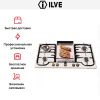 Варочная панель Ilve H90FCNV Wh - купить онлайн, цена 129 999 ₽, стоимость доставки по МСК и РФ от 300 рублей, заказать сейчас! Варочная панель Ilve H90FCNV Wh купить за 129 999 ₽ в Москве с доставкой по РФ
