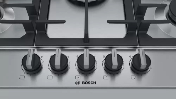 Газовая варочная панель BOSCH PCQ7A5B90 - купить за 113&nbsp;985.30 ₽ в Москве с доставкой по РФ
