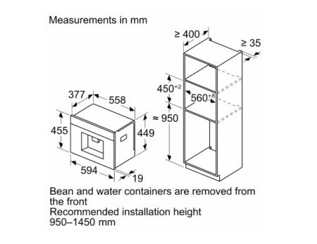 Встраиваемая кофемашина Bosch CTL7181W0 купить за 242&nbsp;380.31 ₽ в Москве с доставкой по РФ