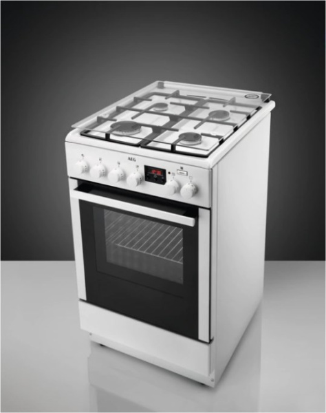 Комбинированная плита AEG CKR56400BW - купить за 36&nbsp;520 ₽ в Москве с доставкой по РФ