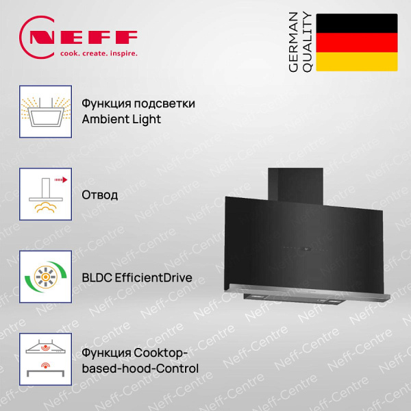 Настенная вытяжка Neff D95FRW1S2 - купить за 135&nbsp;520 ₽ в Москве с доставкой по РФ