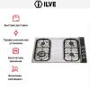 Варочная панель Ilve H380CNV Stainless-Steel купить за 129&nbsp;999 ₽ в Москве с доставкой по РФ