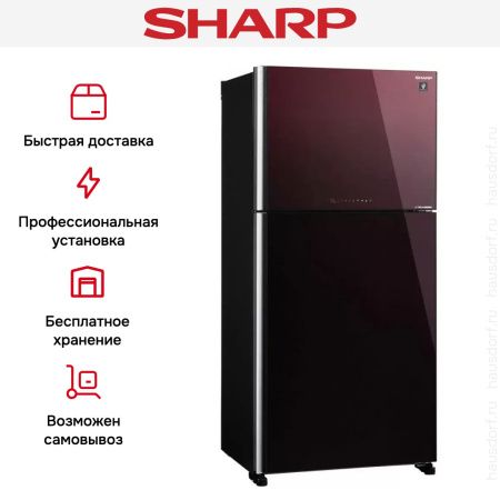 Двухкамерный холодильник Sharp SJXG60PGRD купить за 219&nbsp;990.14 ₽ в Москве с доставкой по РФ