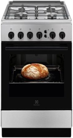 Газовая плита Electrolux RKG500001X - купить онлайн, цена 49 530 ₽, стоимость доставки по МСК и РФ от 300 рублей, заказать сейчас! Газовая плита Electrolux RKG500001X купить за 49 530 ₽ в Москве с доставкой по РФ