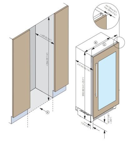 Винный шкаф Fhiaba BS5990FW3 купить за 499&nbsp;999 ₽ в Москве с доставкой по РФ