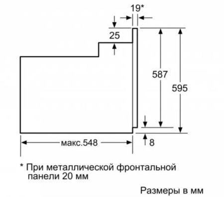 Встраиваемый духовой шкаф BOSCH HBF214BB0R купить за 299&nbsp;999 ₽ в Москве с доставкой по РФ