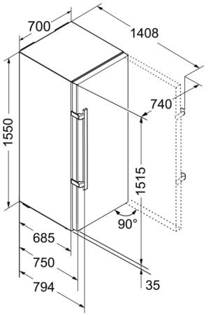 Морозильник Liebherr GN 4135 Comfort NoFrost купить за 119&nbsp;640.70 ₽ в Москве с доставкой по РФ