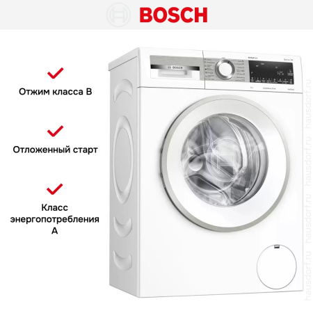 Узкая стиральная машина BOSCH WHA222XMOE купить за 79&nbsp;990.34 ₽ в Москве с доставкой по РФ