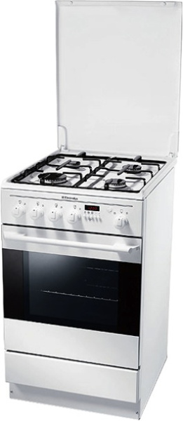 Газовая плита Electrolux EKG 513102 W - купить онлайн, цена 62 500 ₽, стоимость доставки по МСК и РФ от 300 рублей, заказать сейчас! Газовая плита Electrolux EKG 513102 W - купить за 62 500 ₽ в Москве с доставкой по РФ