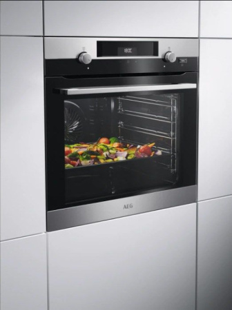 Духовой шкаф AEG BER455120M - купить онлайн, цена 68 990 ₽, стоимость доставки по МСК и РФ от 300 рублей, заказать сейчас! Духовой шкаф AEG BER455120M купить за 68 990 ₽ в Москве с доставкой по РФ