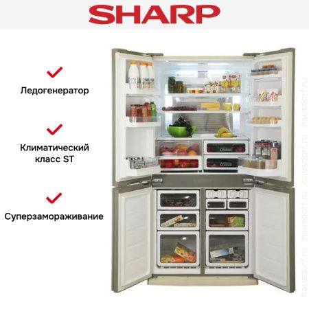 Многокамерный холодильник Sharp SJEX98FBE - купить онлайн, цена 264 990.41 ₽, стоимость доставки по МСК и РФ от 300 рублей, заказать сейчас! Многокамерный холодильник Sharp SJEX98FBE купить за 264 990.41 ₽ в Москве с доставкой по РФ