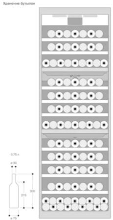 Полновстраиваемый винный шкаф Gaggenau RW466364 купить за в Москве с доставкой по РФ