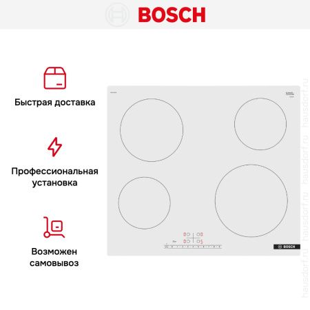 Электрическая варочная панель Bosch PKE612FA2E купить за 56&nbsp;120.38 ₽ в Москве с доставкой по РФ