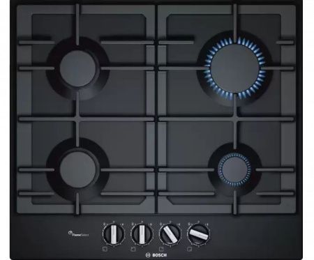 Газовая варочная панель BOSCH PCP6A6B95R - купить онлайн, цена 41 670.15 ₽, стоимость доставки по МСК и РФ от 300 рублей, заказать сейчас! Газовая варочная панель BOSCH PCP6A6B95R купить за 41 670.15 ₽ в Москве с доставкой по РФ