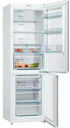 Двухкамерный холодильник Bosch KGN39XW30U - купить онлайн, цена 84 850.16 ₽, стоимость доставки по МСК и РФ от 300 рублей, заказать сейчас! Двухкамерный холодильник Bosch KGN39XW30U купить за 84 850.16 ₽ в Москве с доставкой по РФ