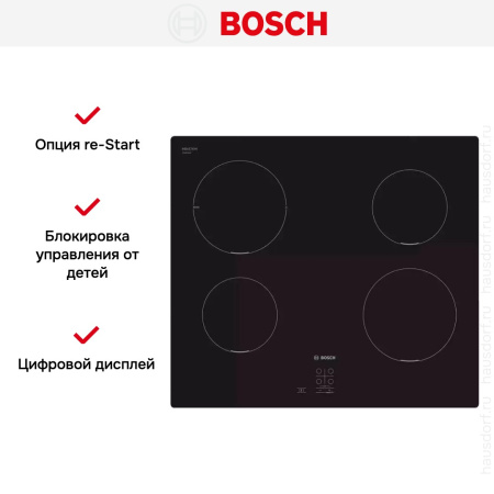 Индукционная варочная панель Bosch PUG611AA5D купить за 49&nbsp;820.60 ₽ в Москве с доставкой по РФ