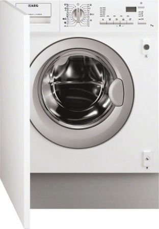 Встраиваемая стирально-сушильная машина AEG L61470WDBI - купить онлайн, цена 49 900 ₽, стоимость доставки по МСК и РФ от 300 рублей, заказать сейчас! Встраиваемая стирально-сушильная машина AEG L61470WDBI купить за 49 900 ₽ в Москве с доставкой по РФ
