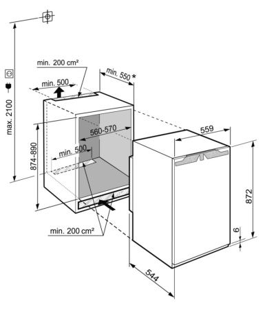 Встраиваемая морозильная камера Liebherr IGN 1624 купить за 166&nbsp;590.17 ₽ в Москве с доставкой по РФ