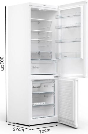 Двухкамерный холодильник Bosch KGN49XWEA купить за 144&nbsp;880.13 ₽ в Москве с доставкой по РФ