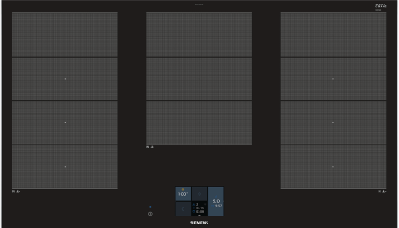 Индукционная варочная панель Siemens EX975KXX1E - купить онлайн, цена 145 790 ₽, стоимость доставки по МСК и РФ от 300 рублей, заказать сейчас! Индукционная варочная панель Siemens EX975KXX1E купить за 145 790 ₽ в Москве с доставкой по РФ
