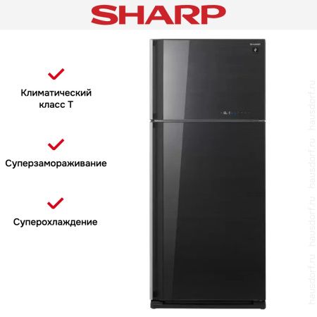 Холодильник Sharp SJ-GV58ABK - купить онлайн, цена 89 990.13 ₽, стоимость доставки по МСК и РФ от 300 рублей, заказать сейчас! Холодильник Sharp SJ-GV58ABK купить за 89 990.13 ₽ в Москве с доставкой по РФ