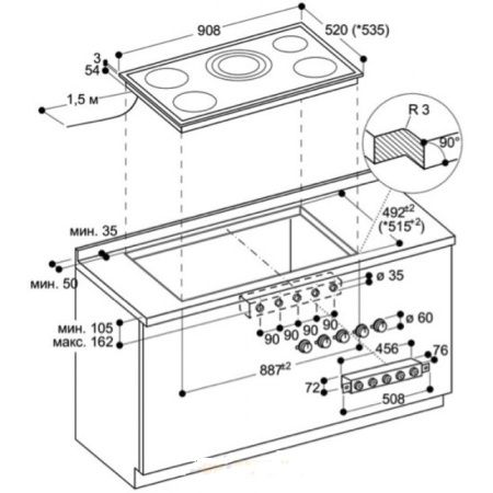 Варочная панель Gaggenau CE 491-110 купить за 129&nbsp;999 ₽ в Москве с доставкой по РФ