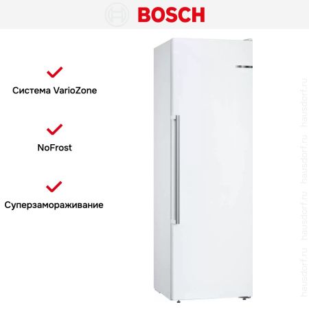 Отдельностоящий морозильник Bosch GSN36AWEP купить за 137&nbsp;380.35 ₽ в Москве с доставкой по РФ