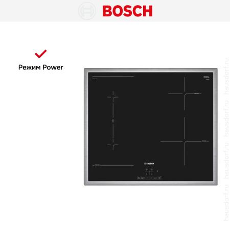 Индукционная варочная панель BOSCH PWP645BB5E купить за 39&nbsp;900.39 ₽ в Москве с доставкой по РФ