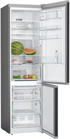 Холодильник с нижней морозильной камерой BOSCH KGN39XC28R - купить онлайн, цена 163 500.22 ₽, стоимость доставки по МСК и РФ от 300 рублей, заказать сейчас! Холодильник с нижней морозильной камерой BOSCH KGN39XC28R купить за 163 500.22 ₽ в Москве с доставкой по РФ