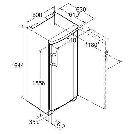 Морозильник Liebherr GNP 2756 Premium NoFrost купить за 180&nbsp;690.11 ₽ в Москве с доставкой по РФ