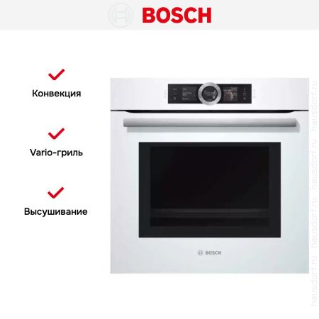 Духовой шкаф Bosch HNG6764W6 купить за 613&nbsp;485.10 ₽ в Москве с доставкой по РФ