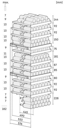 Винный шкаф Liebherr WPgbi 7473 Vinidor Selection купить за 715&nbsp;000.42 ₽ в Москве с доставкой по РФ