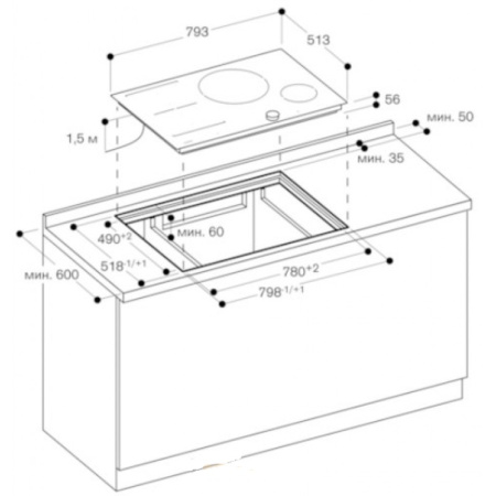 Варочная панель Gaggenau CI282101 купить за 129&nbsp;999 ₽ в Москве с доставкой по РФ