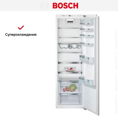 Встраиваемый однокамерный холодильник Bosch KIR81ADE0 - купить онлайн, цена 130 280.20 ₽, стоимость доставки по МСК и РФ от 300 рублей, заказать сейчас! Встраиваемый однокамерный холодильник Bosch KIR81ADE0 купить за 130 280.20 ₽ в Москве с доставкой по РФ