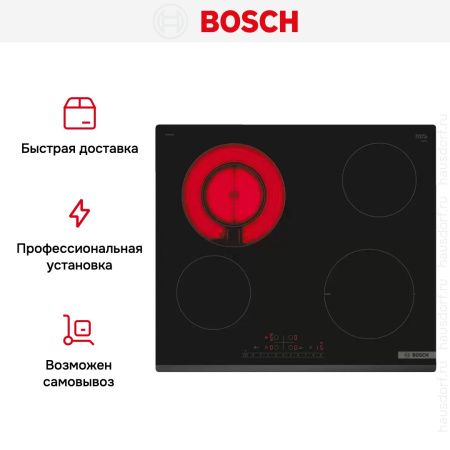 Электрическая варочная панель Bosch PKF631FP3E купить за 37&nbsp;990.47 ₽ в Москве с доставкой по РФ
