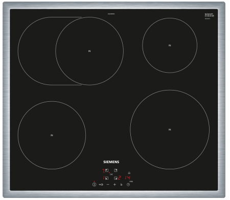 Индукционная варочная панель Siemens EH645BFB1E - купить онлайн, цена 30 390 ₽, стоимость доставки по МСК и РФ от 300 рублей, заказать сейчас! Индукционная варочная панель Siemens EH645BFB1E купить за 30 390 ₽ в Москве с доставкой по РФ