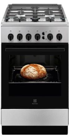 Газовая плита Electrolux RKG500002X - купить онлайн, цена 27 990 ₽, стоимость доставки по МСК и РФ от 300 рублей, заказать сейчас! Газовая плита Electrolux RKG500002X купить за 27 990 ₽ в Москве с доставкой по РФ