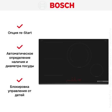 Варочная панель Bosch PVS831HB1E купить за 77&nbsp;000.50 ₽ в Москве с доставкой по РФ