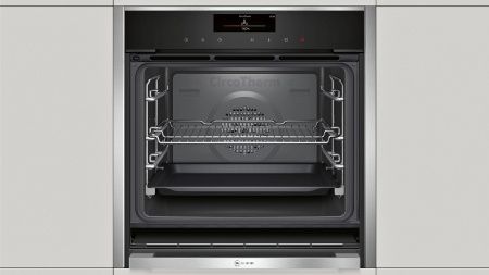 Духовой шкаф Neff B48FT64N1 - купить онлайн, цена 374 800 ₽, стоимость доставки по МСК и РФ от 300 рублей, заказать сейчас! Духовой шкаф Neff B48FT64N1 купить за 374 800 ₽ в Москве с доставкой по РФ