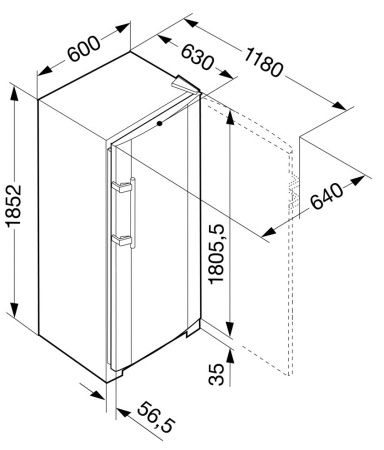 Морозильник Liebherr SGNesf 3063 Comfort NoFrost купить за 203&nbsp;490.39 ₽ в Москве с доставкой по РФ
