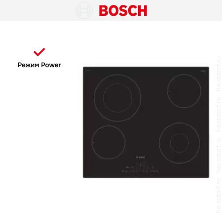 Электрическая варочная панель BOSCH PKG611FP1R купить за 72&nbsp;270.10 ₽ в Москве с доставкой по РФ