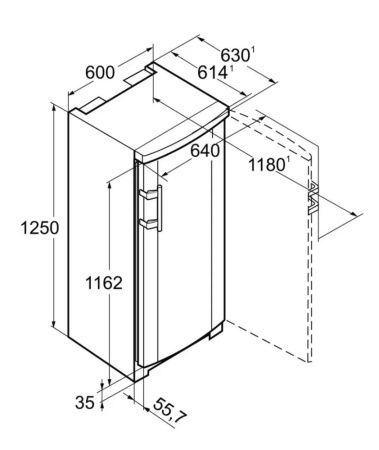 Морозильник Liebherr GNP 1956 купить за 64&nbsp;770.14 ₽ в Москве с доставкой по РФ